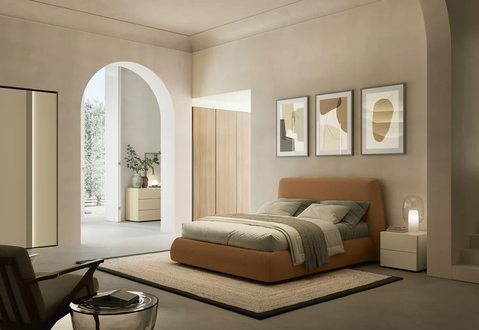 Letto imbottito Bellini Febal Casa, foto 1 di 6