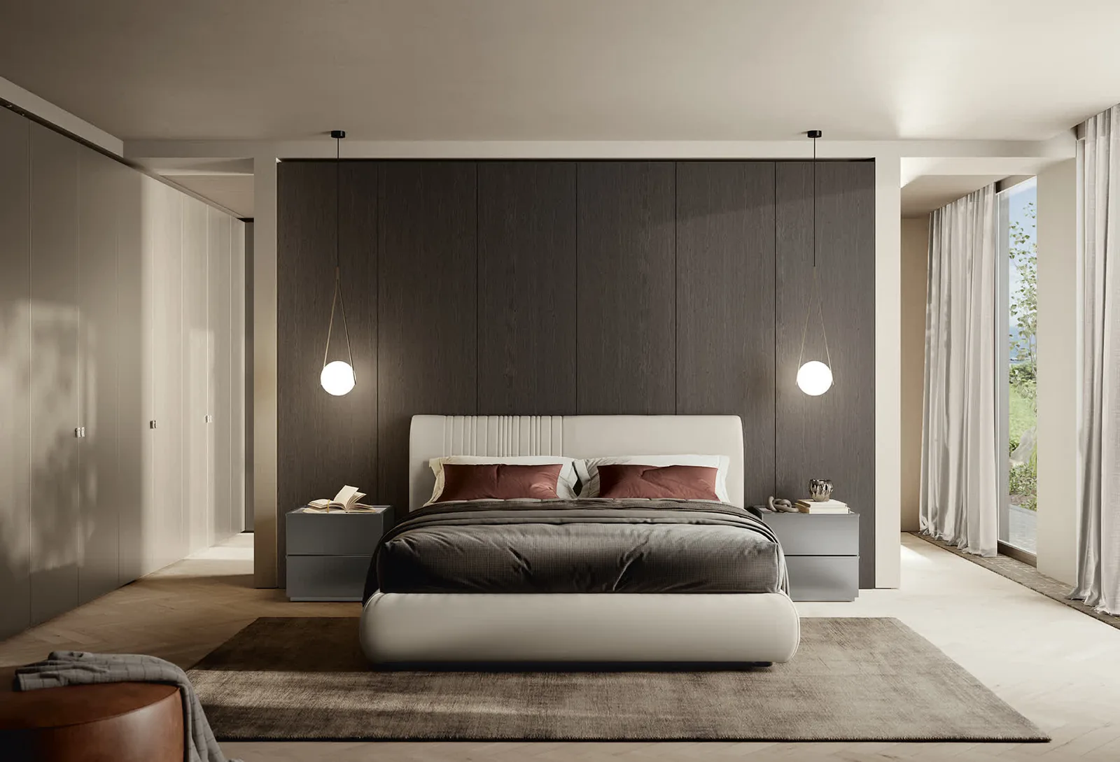 Letto imbottito Benoit Febal Casa, foto 1 di 6