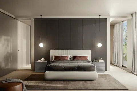 Letto imbottito Benoit Febal Casa