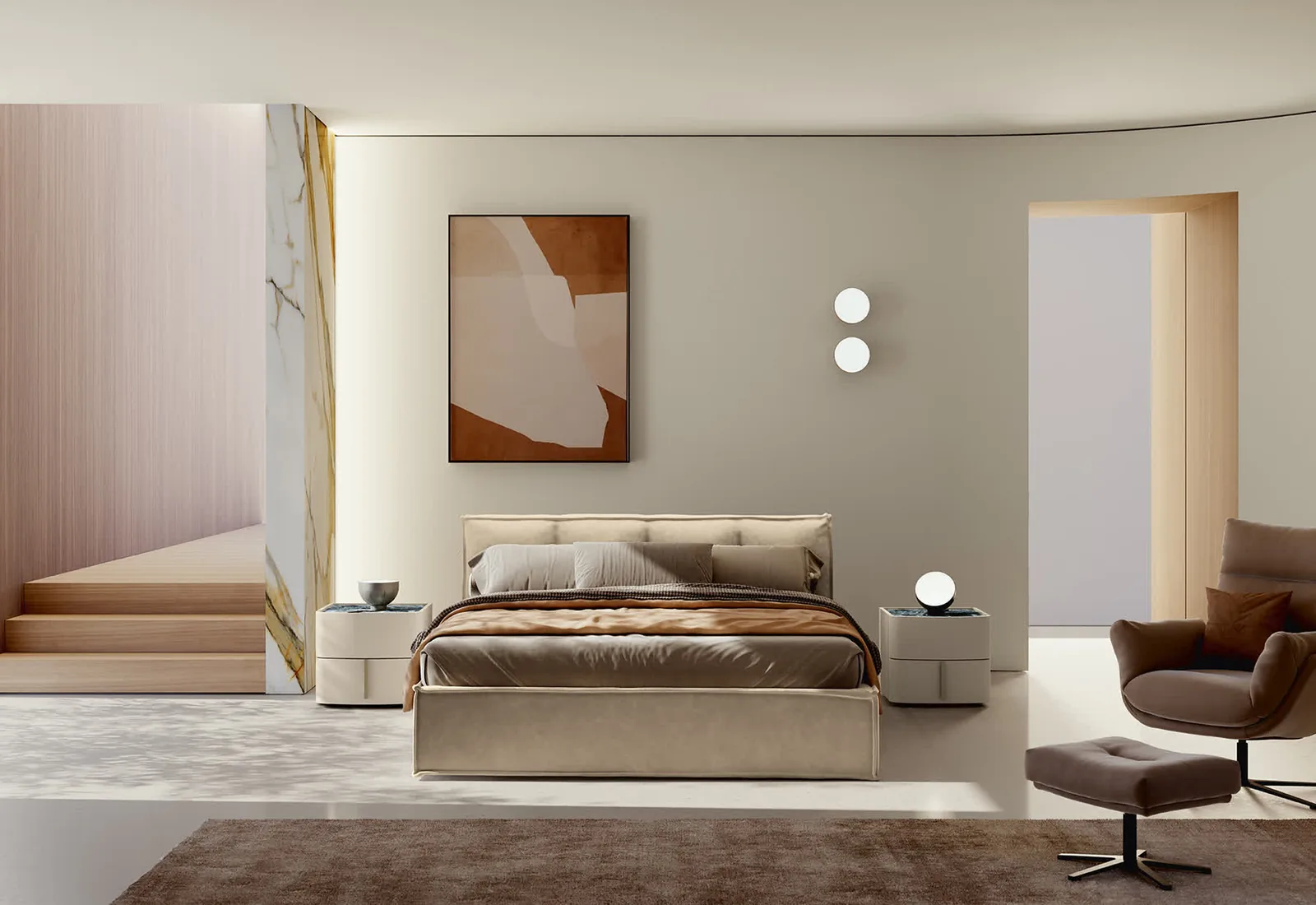 Letto imbottito Peter Febal Casa, foto 1 di 5
