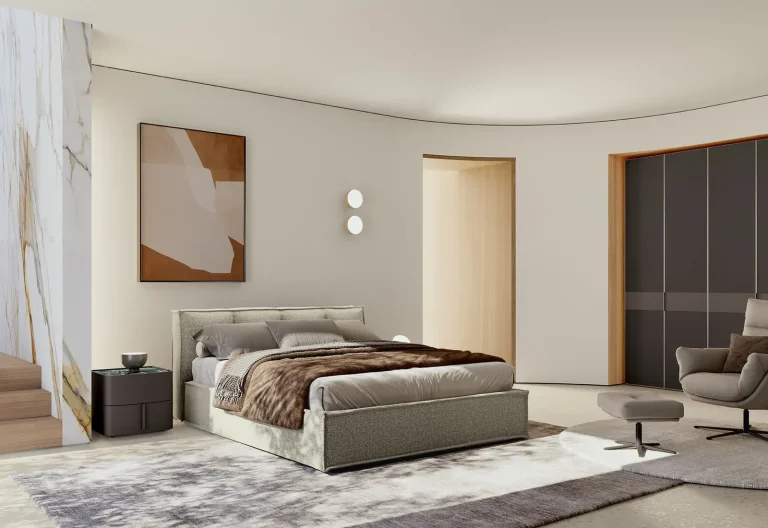 Letto imbottito Peter Febal Casa, foto 2 di 5