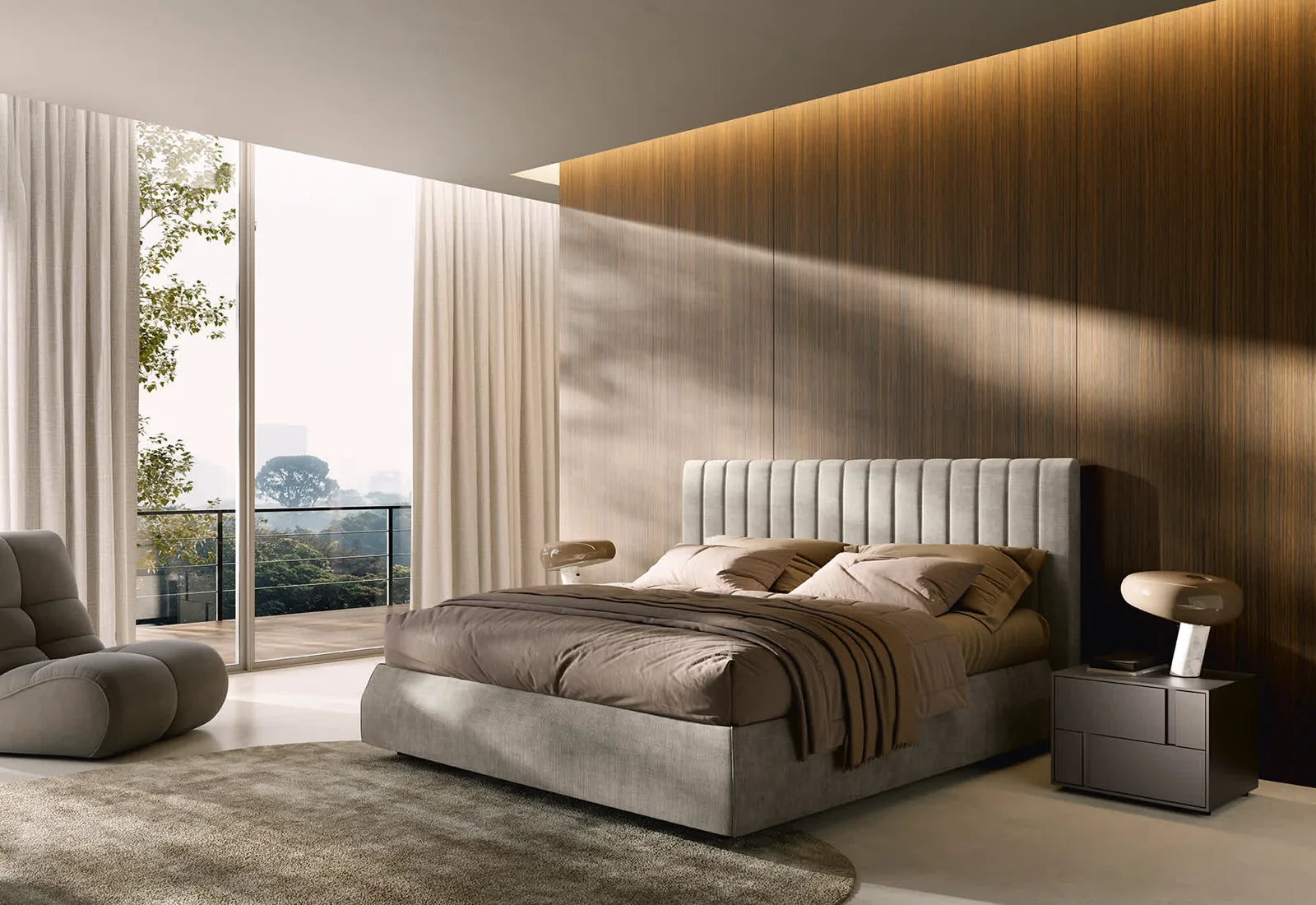 Letto imbottito Softcase Febal Casa, foto 1 di 6