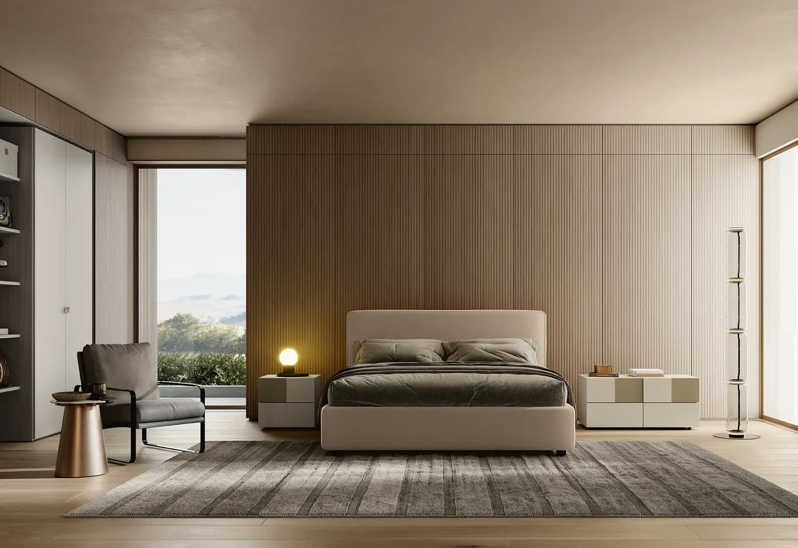 Letto imbottito Tokyo Febal Casa, foto 1 di 5