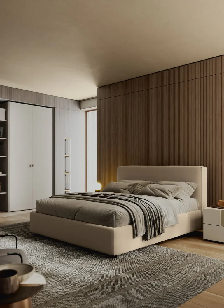 Letto imbottito Tokyo Febal Casa, foto 2 di 5