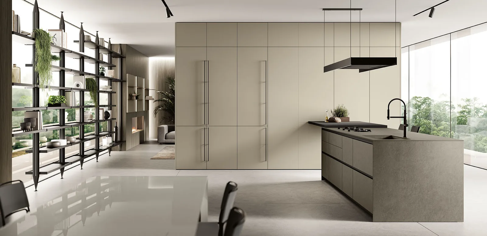 Cucina Origina Anta Telaio Alluminio Febal Casa, foto 1 di 8