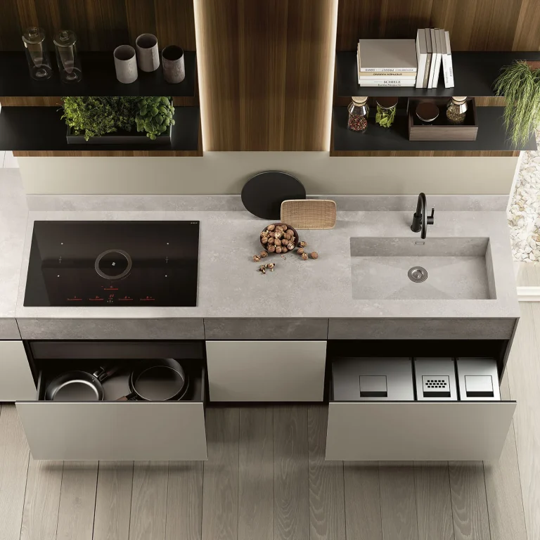Cucina Origina Anta Telaio Alluminio Febal Casa, foto 4 di 8