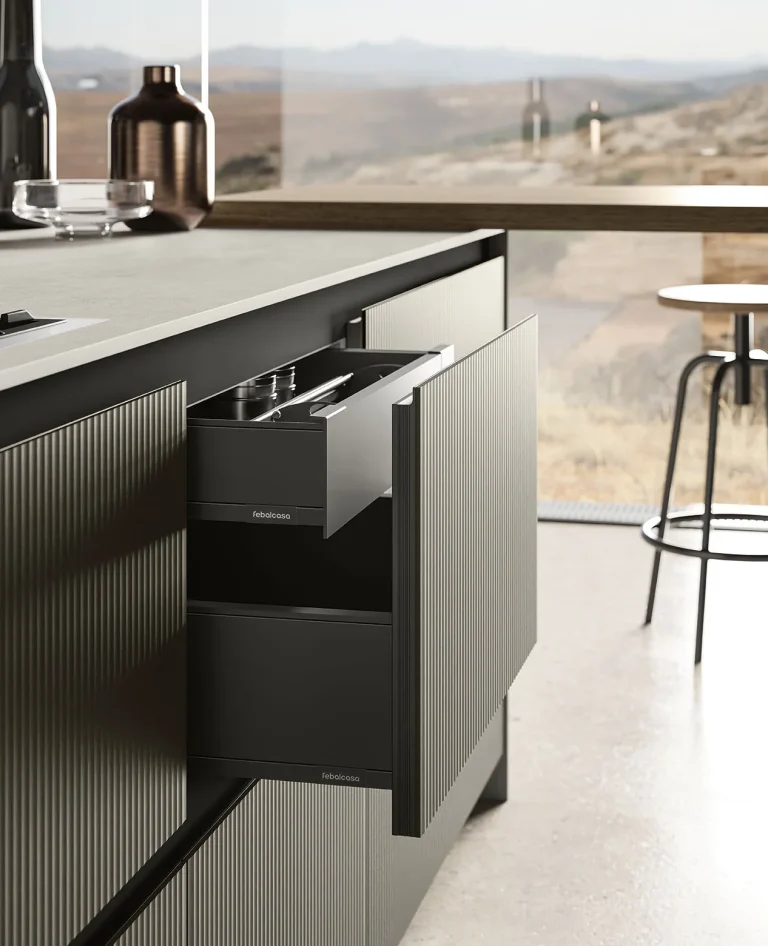 Cucina Origina Anta Telaio Alluminio Febal Casa, foto 6 di 8