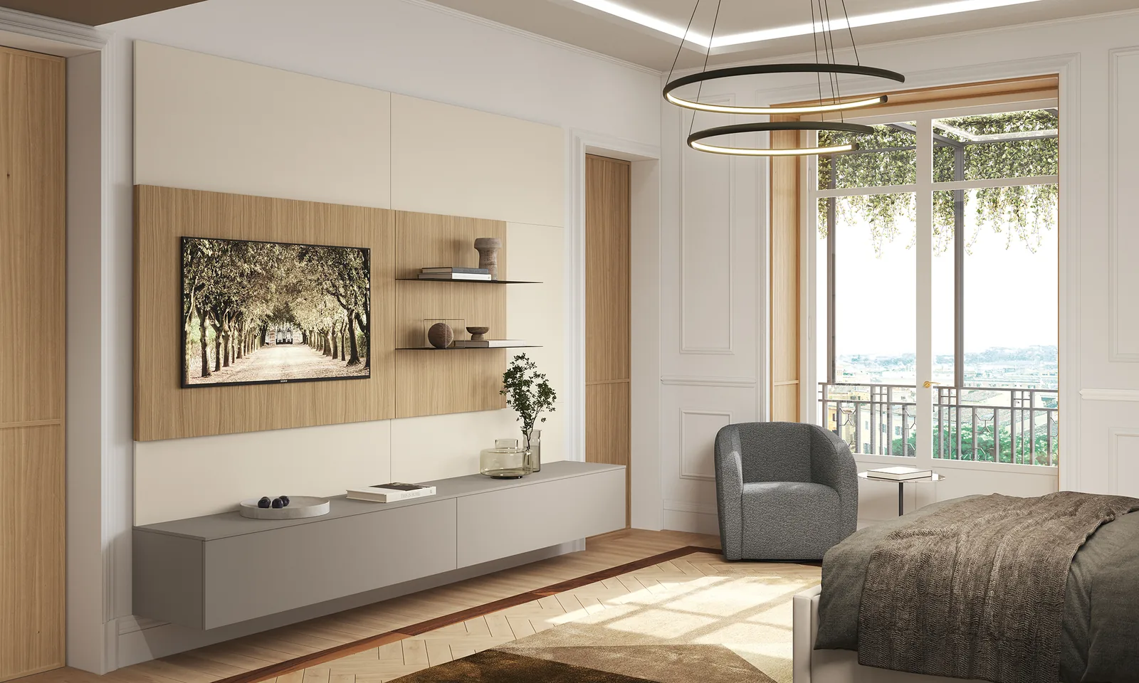 Parete attrezzata Boiserie Febal Casa, foto 1 di 6